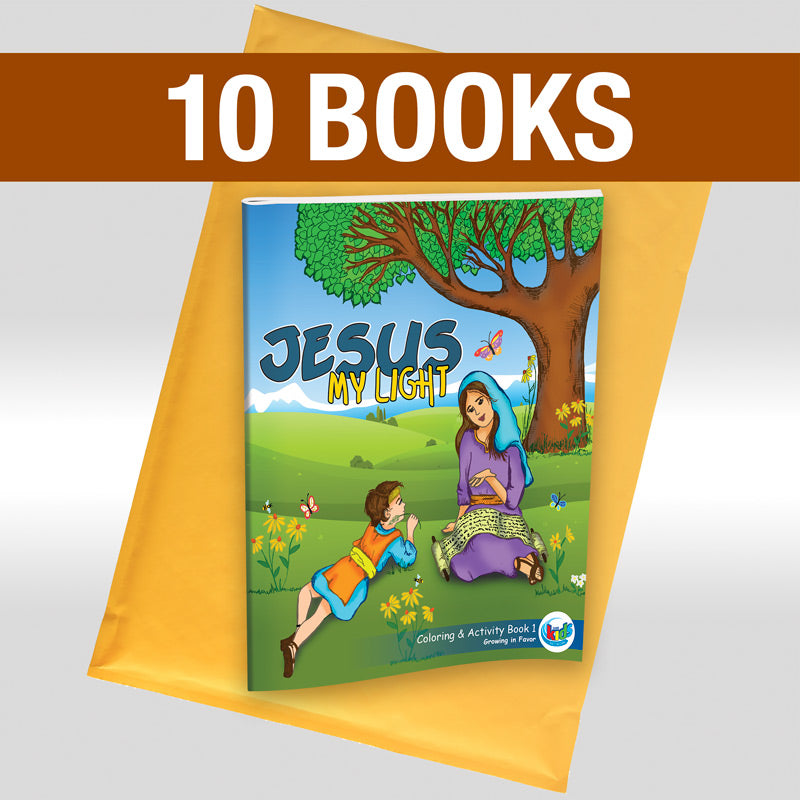Jesus My Light Coloring & Activity 1 Book : Pack of 10