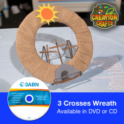3 Crosses Wreath