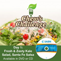 Day 1: Fresh & Zesty Kale Salad, Santa Fe Salsa