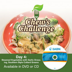 Day 4: Steamed Vegetables with Garlic Dressing, Southern Style Collard Greens