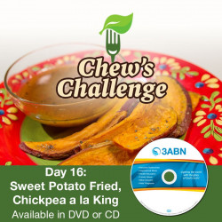 Day 16: Sweet Potato Fried, Chickpea a la King