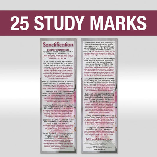Sanctification Study Mark Pack