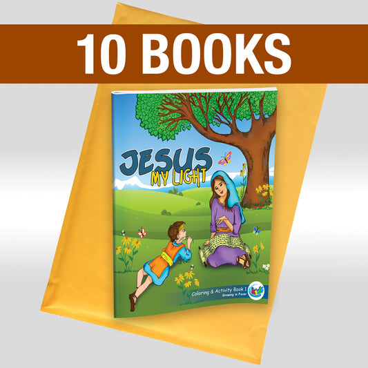 Jesus My Light Coloring & Activity 1 Book : Pack of 10