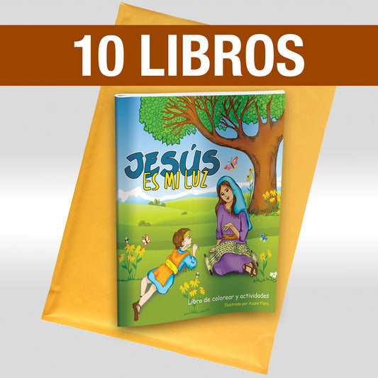 Jesús Es Mi Luz Libro de colorear y actividades: Pack of 10