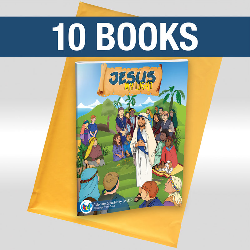 Jesus My Light Coloring & Activity 2 Book : Pack of 10