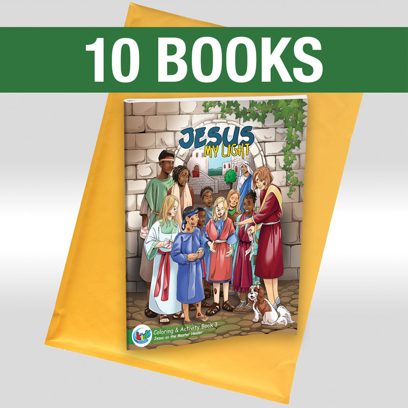 Jesus My Light Coloring & Activity 3 Book : Pack of 10