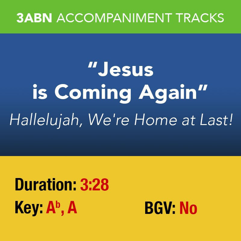 Hallelujah, We're Home at Last! Accompaniment Tracks