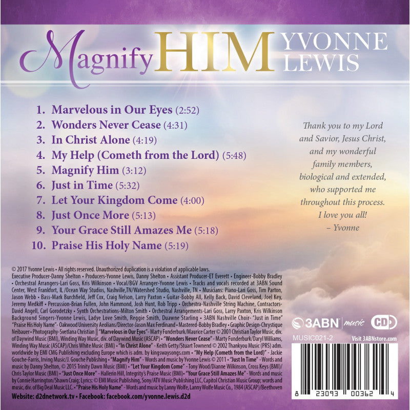 Magnify Him - Yvonne Lewis (CD)
