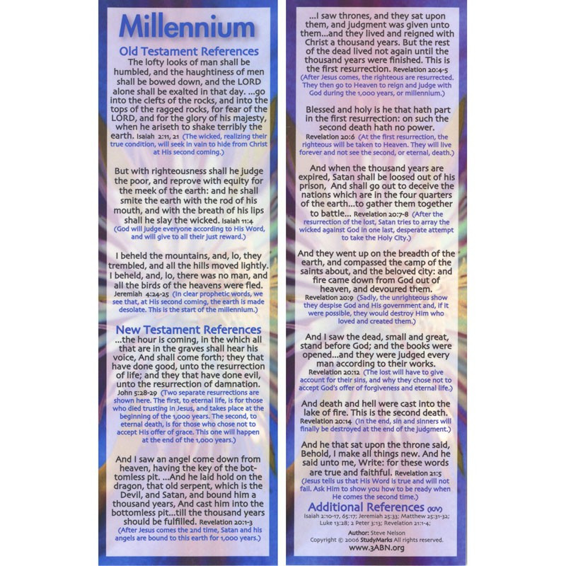 Millennium - 3ABN Study Mark Pack Millennium - 3ABN Study Mark Pack