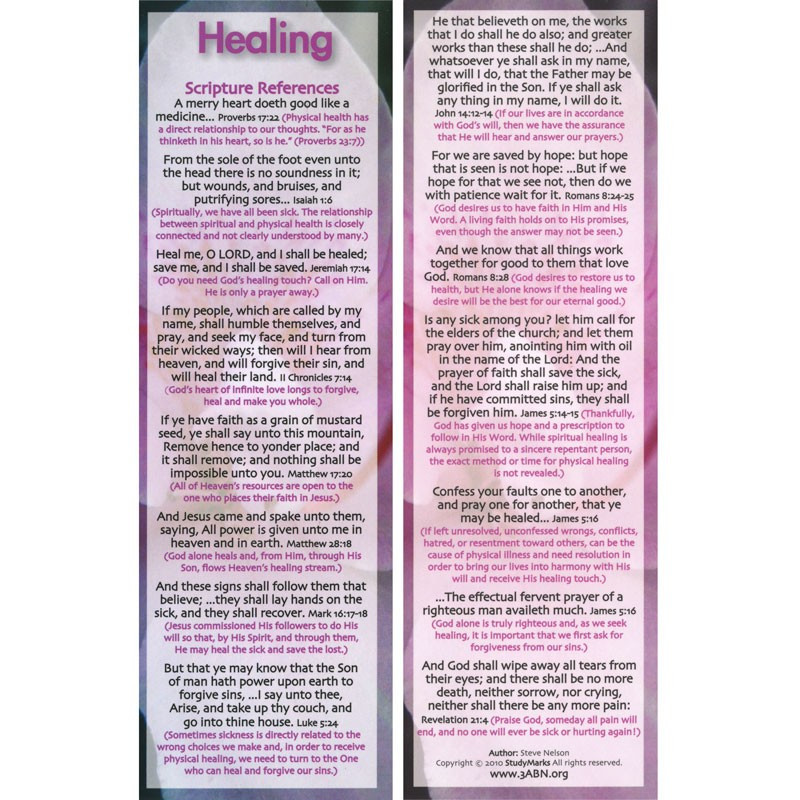 Healing - 3ABN Study Mark Pack Healing - 3ABN Study Mark Pack